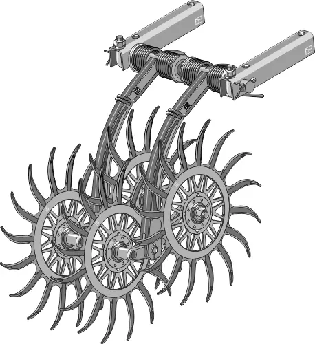 Rotary Hoe Unit, compl. Passer til ukjent modell. 