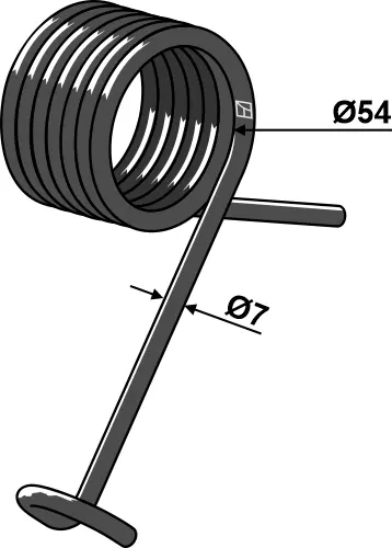 Torsjonsfjær venstre Passer til ukjent merke 