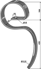 Harrow tine ''Agrilla Xtra'' Passer til ukjent modell
