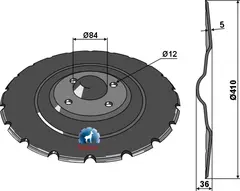 Såskive Ø410x5 til Väderstad Ø410mm, Rapid 300-400 C/S