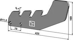 Nivelleringsfot til Lemken Lengde 425 mm - Tykkelse 6 mm