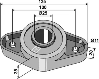 Lager til Lemken Hole: 11, Lengde: 135