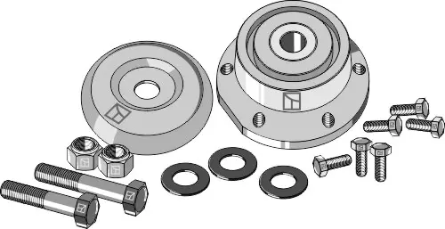 Lager komplett til Lemken Ø80mm, Lemken Solitair 9 