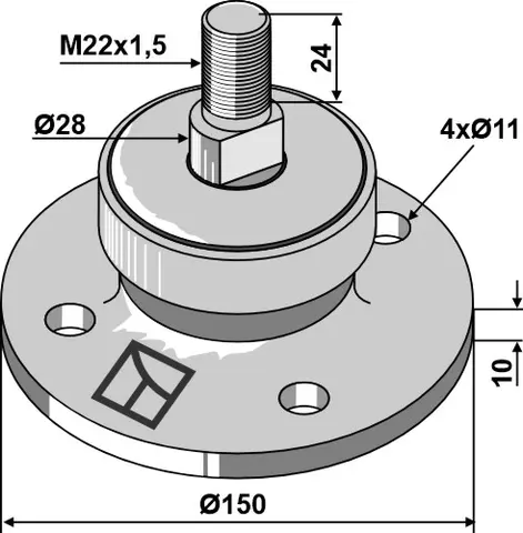 Lager M22x1,5