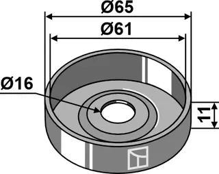 Bærekappe til Great Plains Passer til såmaskiner, spesifikasjoner u