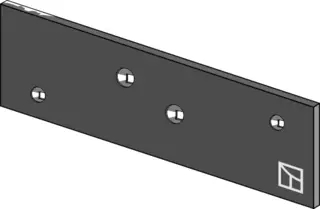 Landside til Lemken 160x12 mm - DuraMaxx