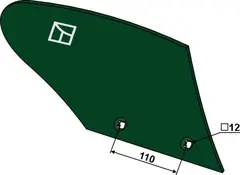 Plogskjær høyre Hull: 12, Tykkelse: 5 mm