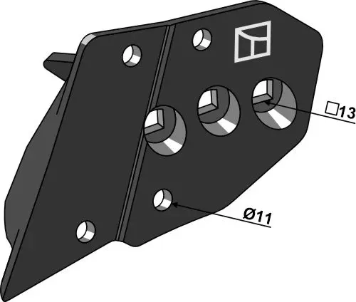 Sadel høyre til plog 