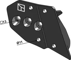 Venstre sadel til plog