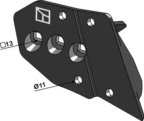 Venstre sadel til plog 