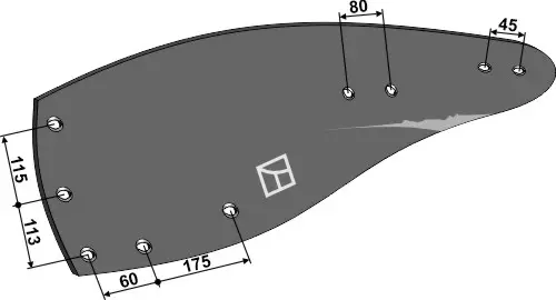 Plogskjær venstre til Kuhn Hullavstand: 115-113-175-60-80-45 