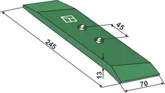 Reversibelt plogskjær til Regent Bredde 70 mm, Tykkelse 13 mm