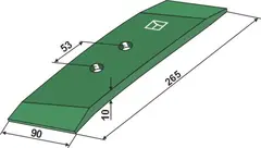 Vendbart plogskjær til Regent Bredde 90 mm, Tykkelse 10 mm