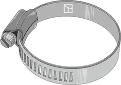 Pipe clamp 9mm - A2 9mm clamp for gjødselteknologi