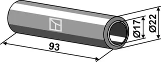 Bush 93xØ17xØ22 til Mulag L: 93mm, Ø17mm, Ø22mm