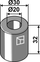 Bush 32xØ20xØ30 til Major Lengde 32, Ø20, Ø30