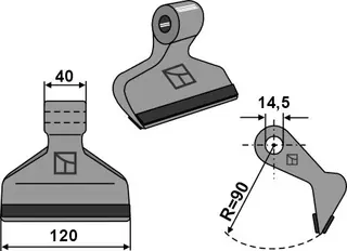 Beskjæringshammer PTA til Ferri 107mm, 14,5mm hull, Elite-MKM