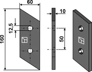 Gravskjær til Breviglieri Lengde 160mm, hull 12,5mm