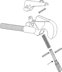 Sikkerhetspinne for toppkroker Kategori IV, passer til ukjent merke