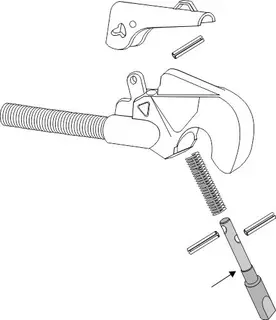 Sikkerhetspinne for toppkroker Kategori IV, passer til ukjent merke