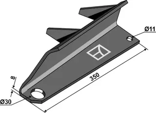 Disperser vinge - Bergmann Ø11-Ø30, 350mm lengde