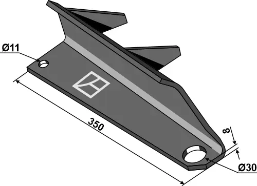 Disperser vinge til Bergmann Boring Ø11-Ø30, lengde 350mm 