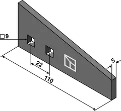 Disperser tine til Strautmann Hole: 9, Lengde: 110 mm