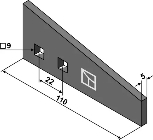 Disperser tine til Strautmann Hole: 9, Lengde: 110 mm 