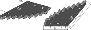 Fôrmikser kniv Hardmetall