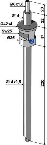 Fertilizer tube til Bourgault Passer til Bourgault såmaskin 