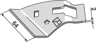 Avskraper til Väderstad Tykkelse: 2 mm, Tempo-modell