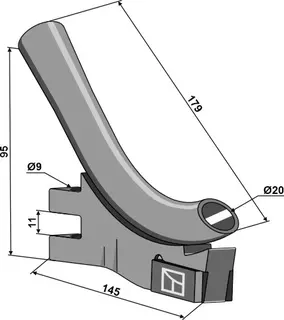 Såtube til Väderstad Passer til såmaskiner Väderstad
