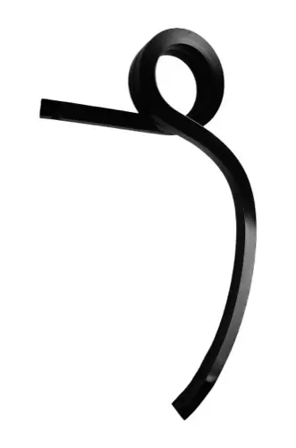 Spiralfjærtand 35x35mm, venstre - JDD Utstyr