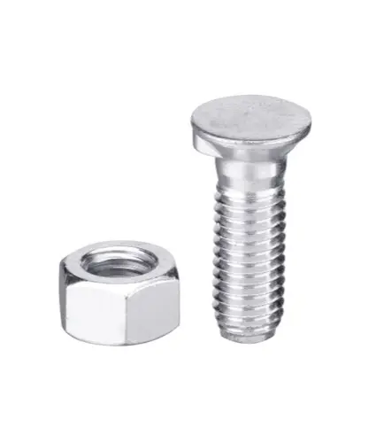 Plogbolt DIN 604 M10x1,5x25 med Mutter - JDD Utstyr