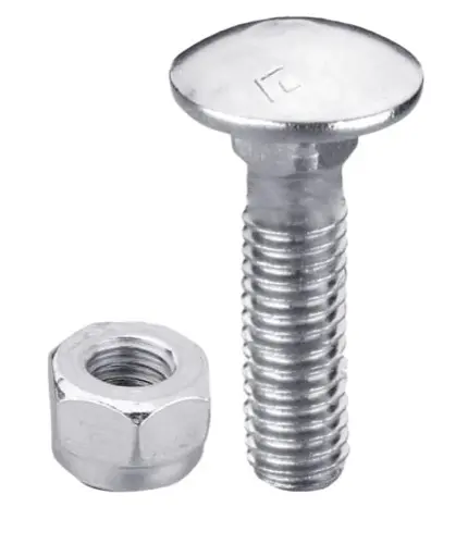 Bolt M10x1,5x40 m. Mutter - galvanisert - JDD Utstyr