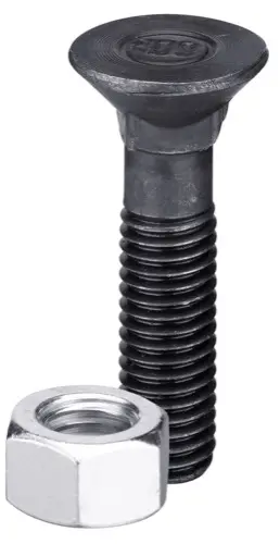 Bolt  M12x1,75x45 DIN 608  m. Låsemutter - JDD Utstyr