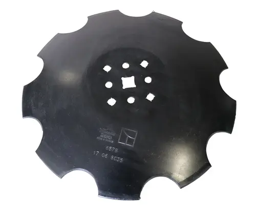 Tallerken tagget Ø460x4 m. fladt center - JDD Utstyr