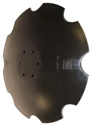 Tallerken tagget Ø462x5 m. fladt center - JDD Utstyr