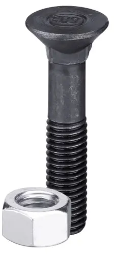 Plogbolt 5/8'' UNF med mutter 50mm lengde, Ø24mm hode 