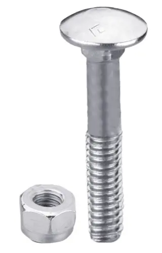 Bolt M8x1,25x100 m. Mutter - galvanisert - JDD Utstyr