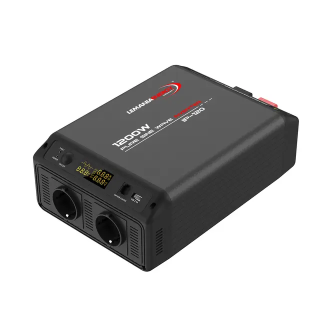 Lemania Pure sine wave inverter 12 Volt Effekt 1200W-12Volt | Peak 2400 watt 