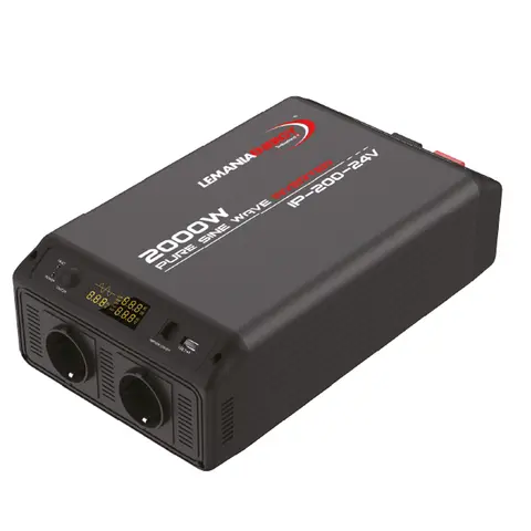 Lemania Pure sine wave inverter 24 Volt Max effekt 2000W 24V | Peak 4000 watt
