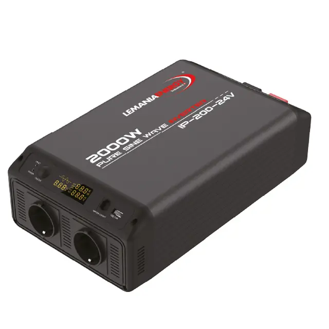 Lemania Pure sine wave inverter 24 Volt Max effekt 2000W 24V | Peak 4000 watt 