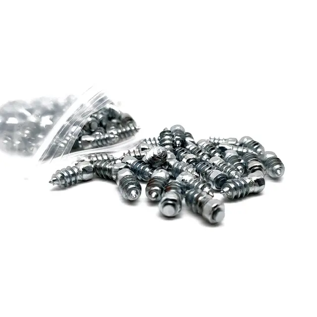 15 x 6 mm Skrupigger med verktøy 100 stk i pose | 12-15mm mønsterdybde 