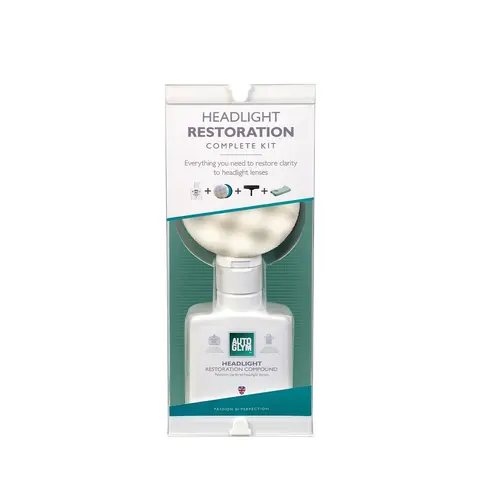 Autoglym Headlight Restoration Kit Komplett kit for klare lykteglass