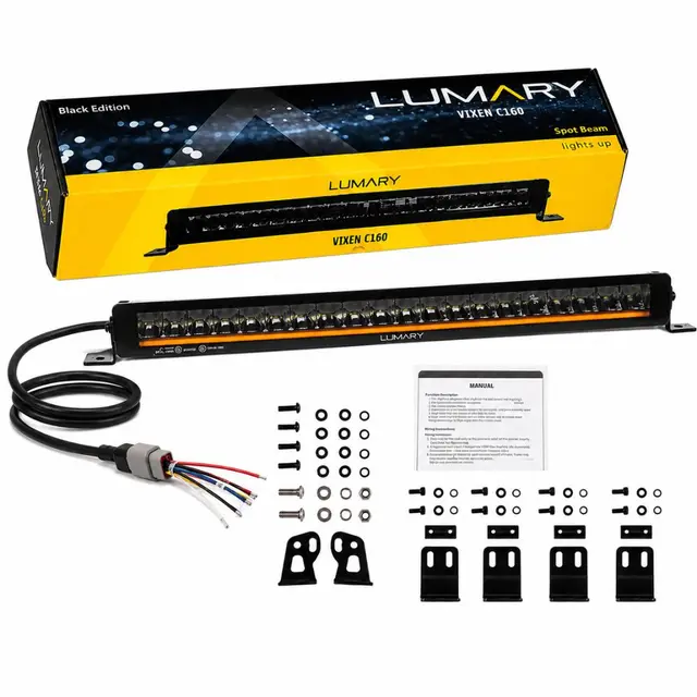 Lumary Vixen C160 20" kurvet LEDbar160w Black edition | parklys | 13 800 Lumen 