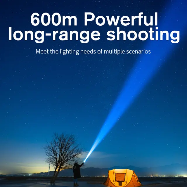 SupFire LED lommelykt 3000 lumen - JDD Utstyr