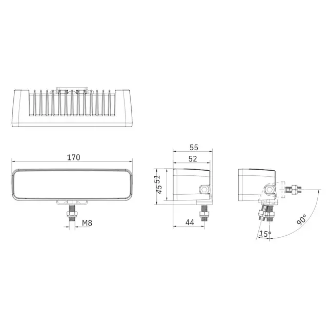 Lumary Ignite 52 Worklight 10100 Lumen | Mini Light Bar 