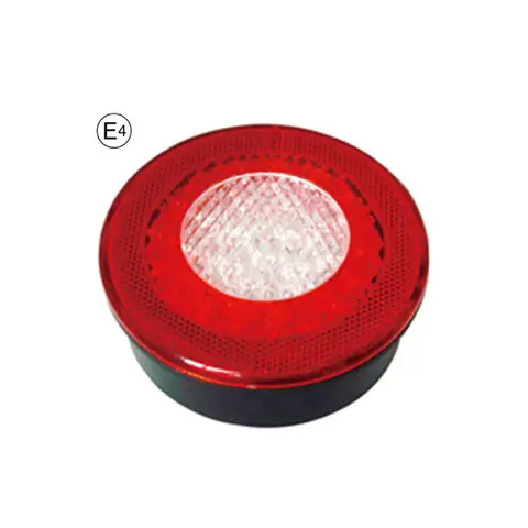 Rund LED baklykt 9-33V Diameter 122mm