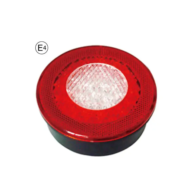Rund LED baklykt 9-33V Ø122mm